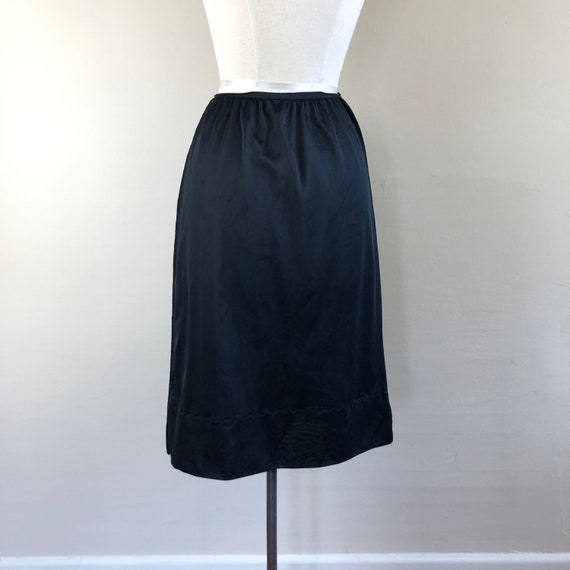 vintage 50s lace slip skirt | 1950s embossed mini… - image 5