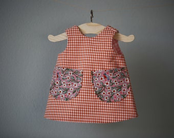 Apron dress for 30-35 cm doll