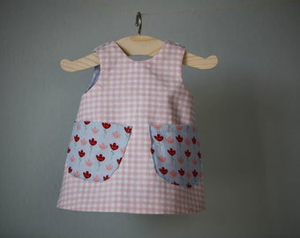 Apron dress for 30-35 cm doll