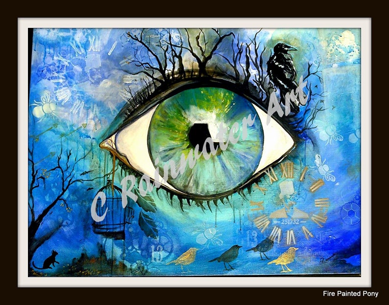 Acrylic Painting eye of the Soul by C.rainwater - Etsy
