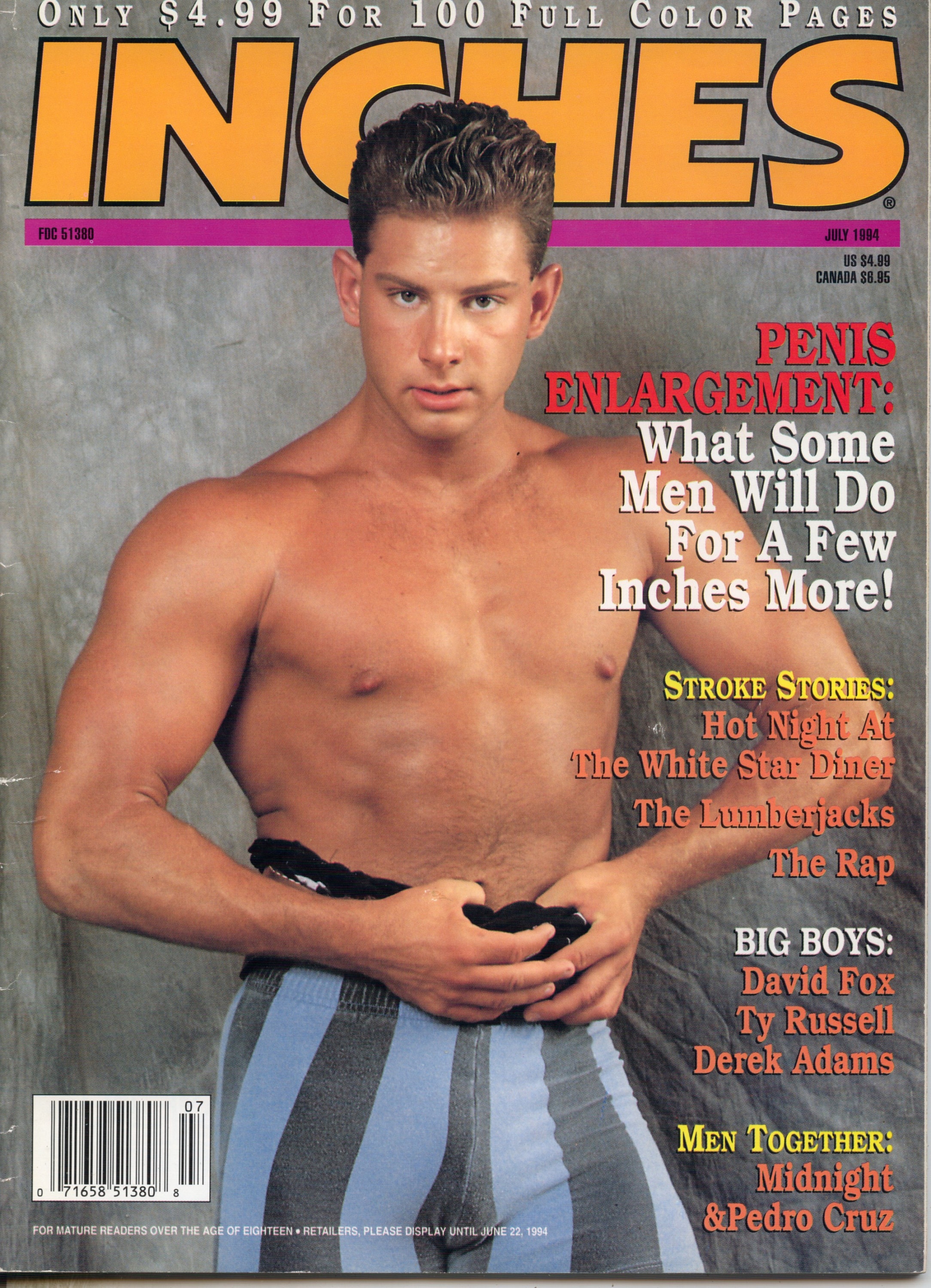 Inches Magazine July 1994 Good Condition Gay Nude Men Muscles - Etsy Canada
