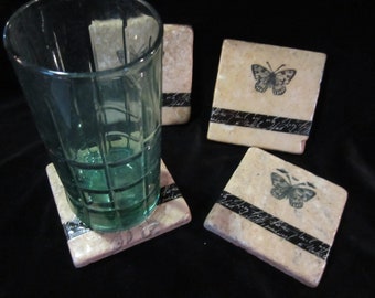 Butterfly Coaster Set/Leaf