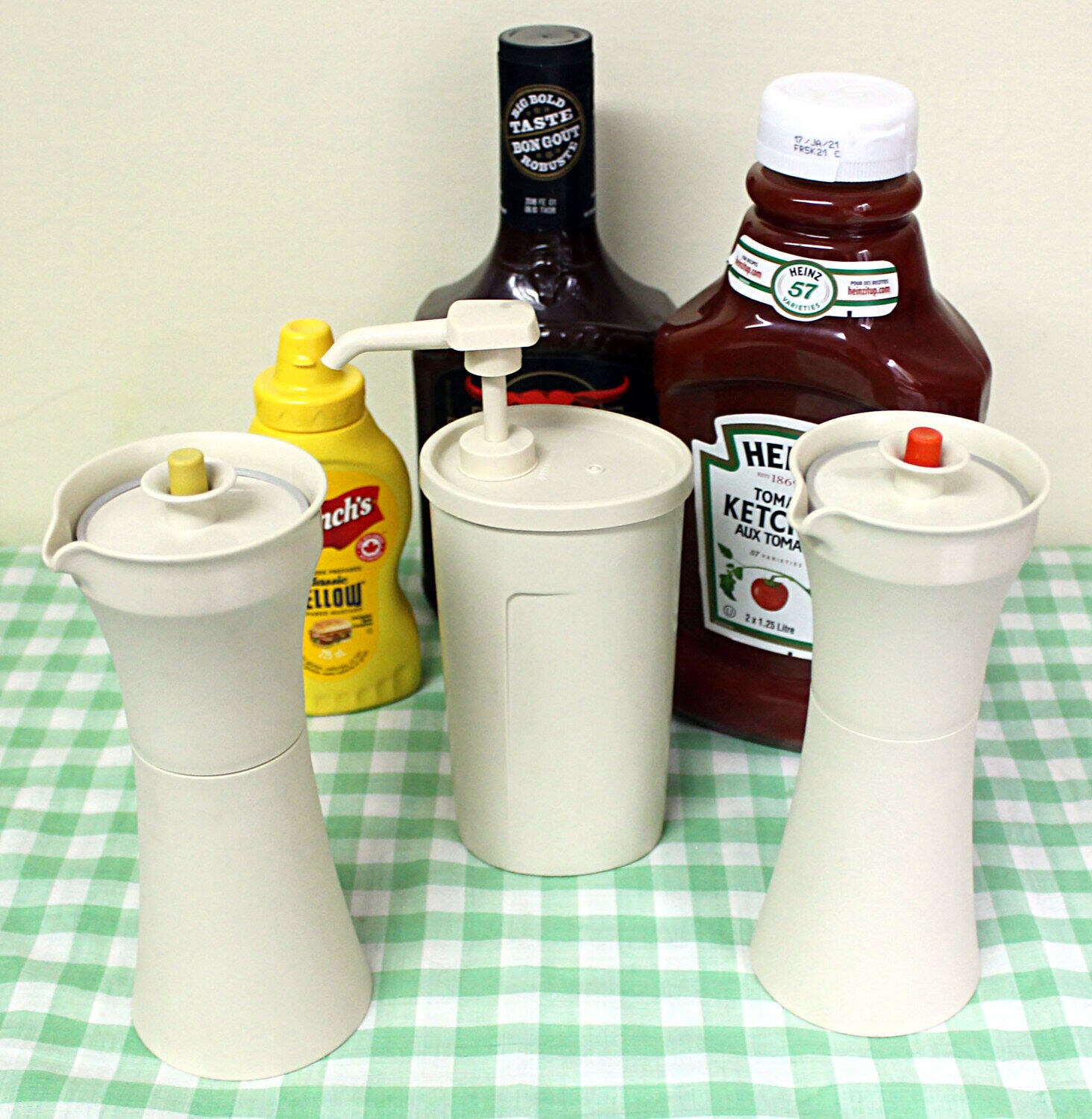 Vintage Tupperware Condiment Containers Set of 3 Oil & Etsy