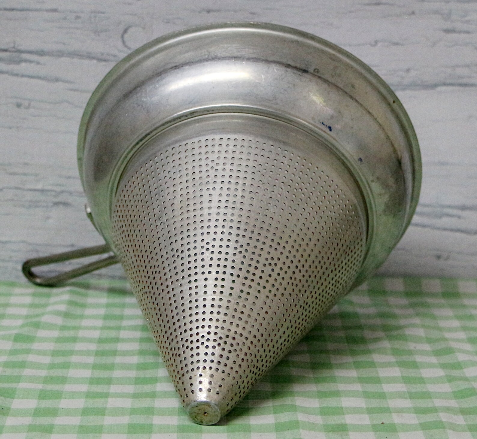 Vintage Aluminum Cone Strainer with Stand Large WearEver Etsy