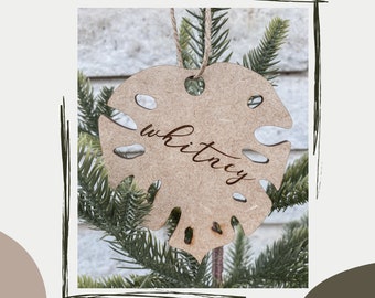 Ozdoba z liści Monstera | Możliwość personalizacji