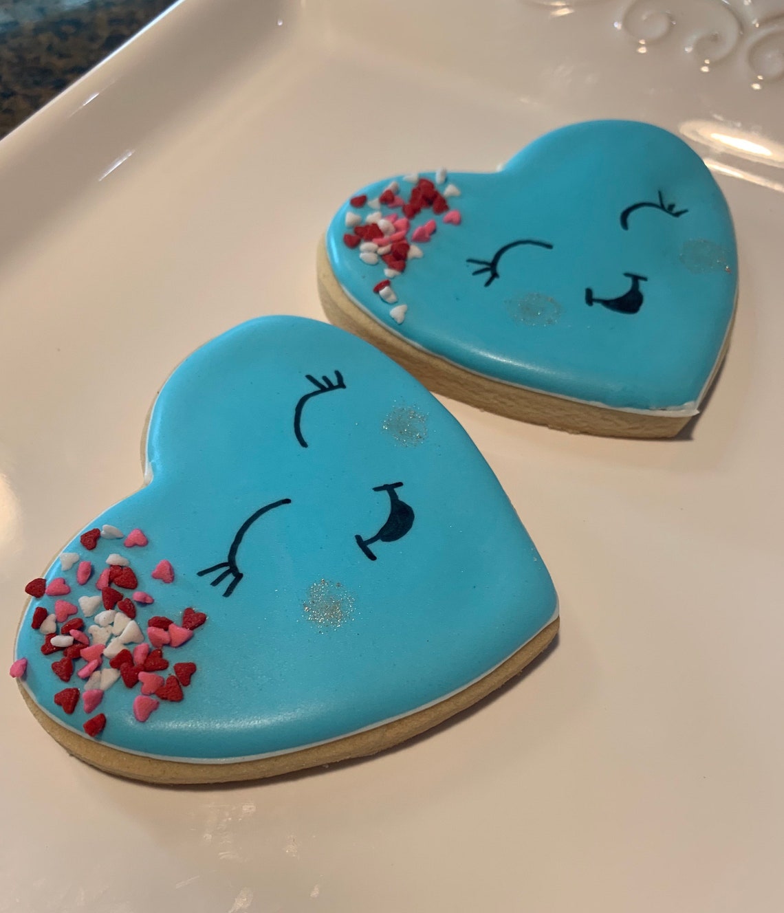 Valentines Cookies Love Cookies Wedding Cookies Heart Etsy