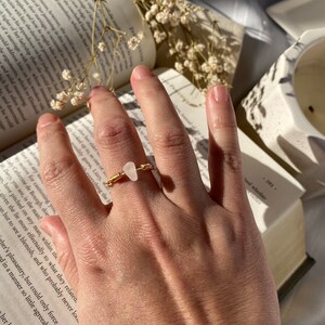 Pink Quartz Wire Ring
