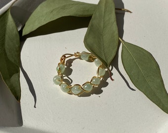 Mint Braided Ring