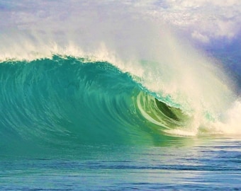 Ocean Photo Note Card, Blank, Wave, Surf, Carmel-by-the-Sea, Travel Photo, Birthday, Nature, Anniversary, Beach, Ocean