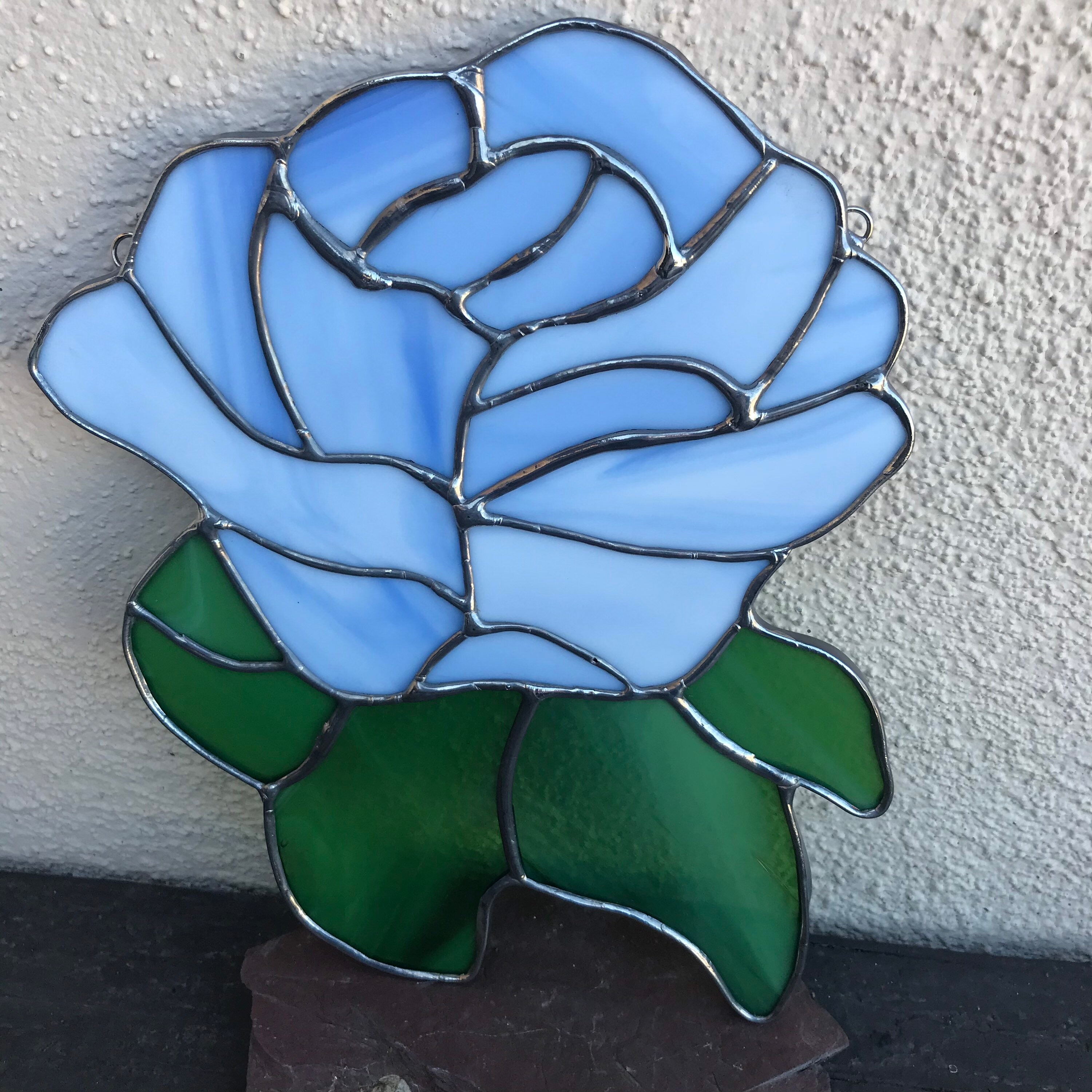 Blue White Rose Etsy