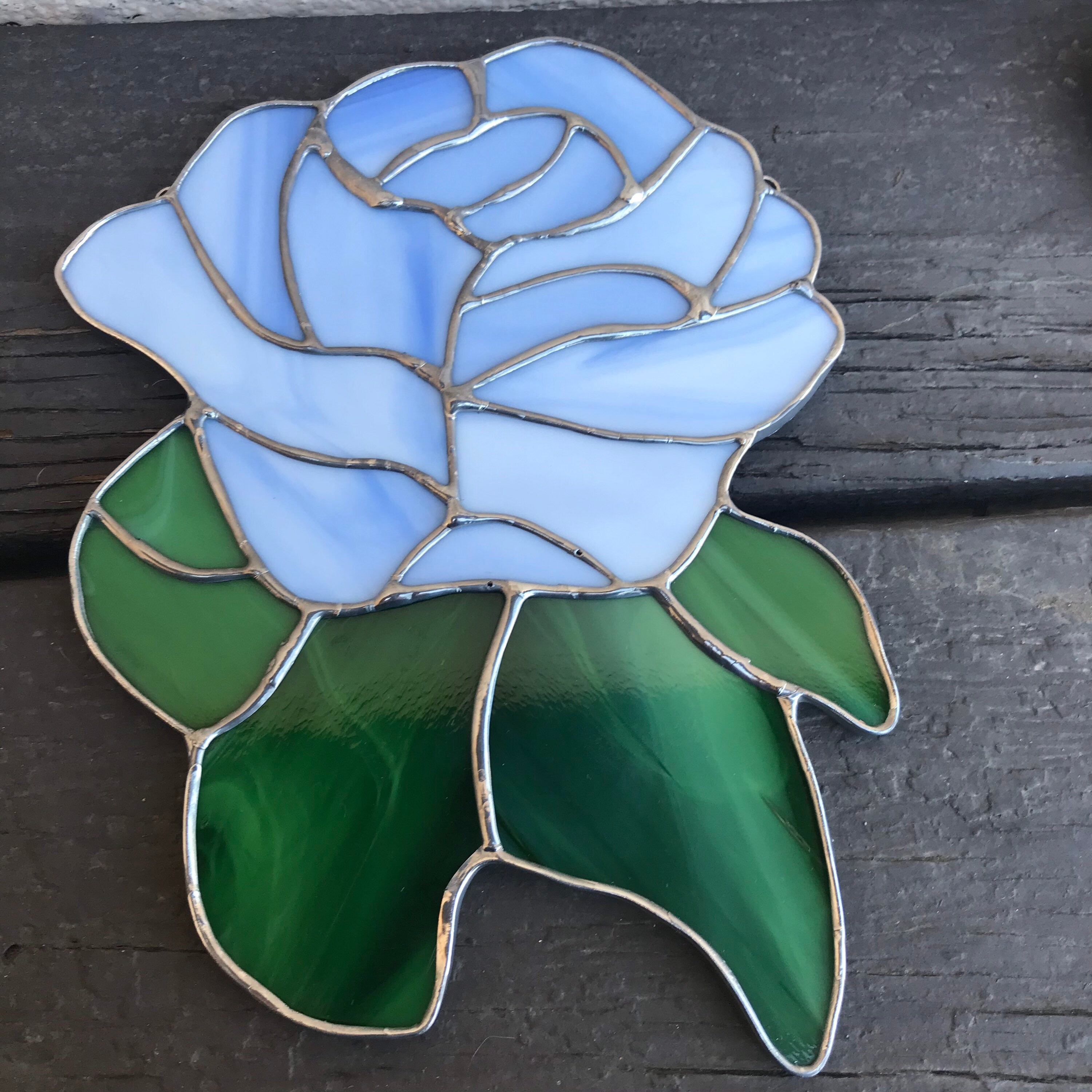 Blue White Rose Etsy