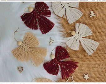 Macrame angel, Christmas angel, guardian angel, Christmas decoration, gift tag, boho decoration