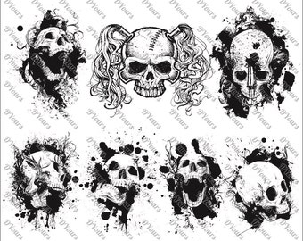 Download Skull clipart | Etsy