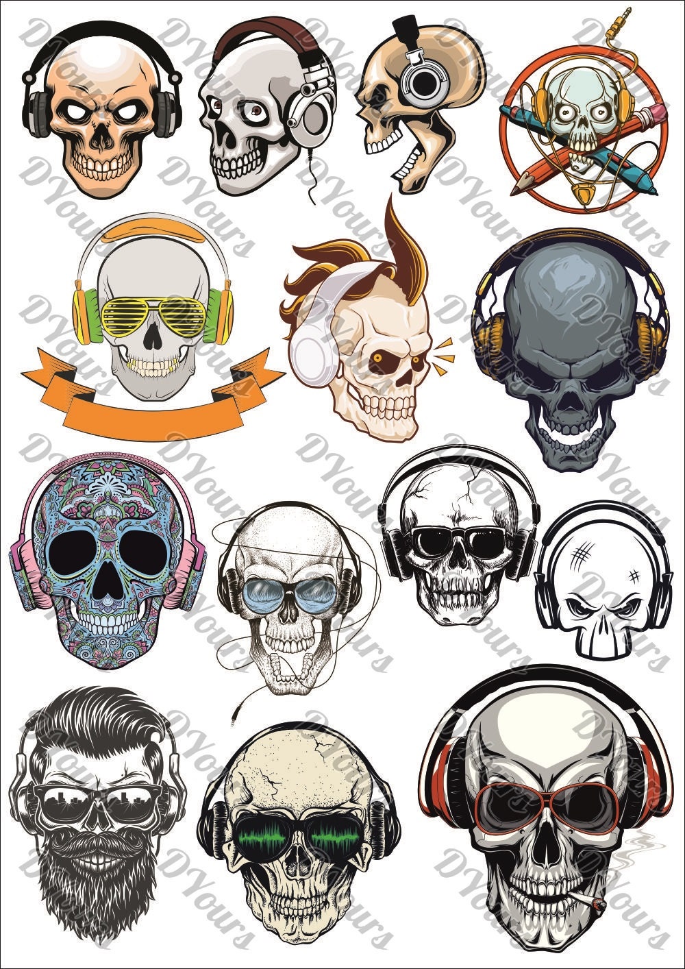 Sugar Skulls Pt.7 With Headphones 