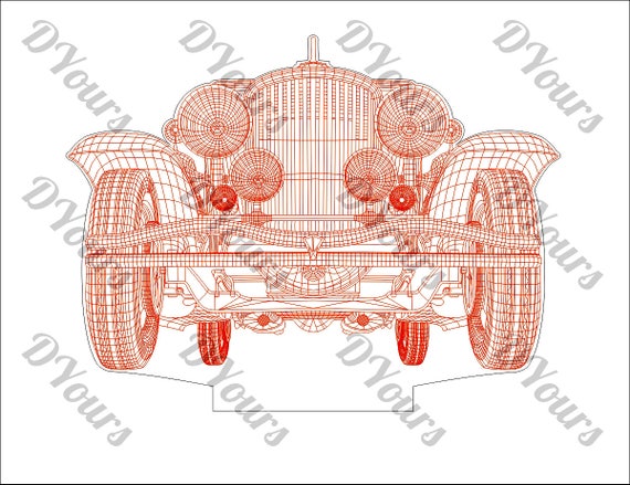 Instant Download Files for Laser Cutting Printing CNC Engraving Clipart Airplane 3D Lamp Vector Model svg cdr pdf dxf files