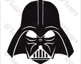 Darth Vader Star Wars Vector Model - svg cdr ai pdf eps files - Instant Download Files for Laser Cutting Printing CNC Cut Engraving Clipart