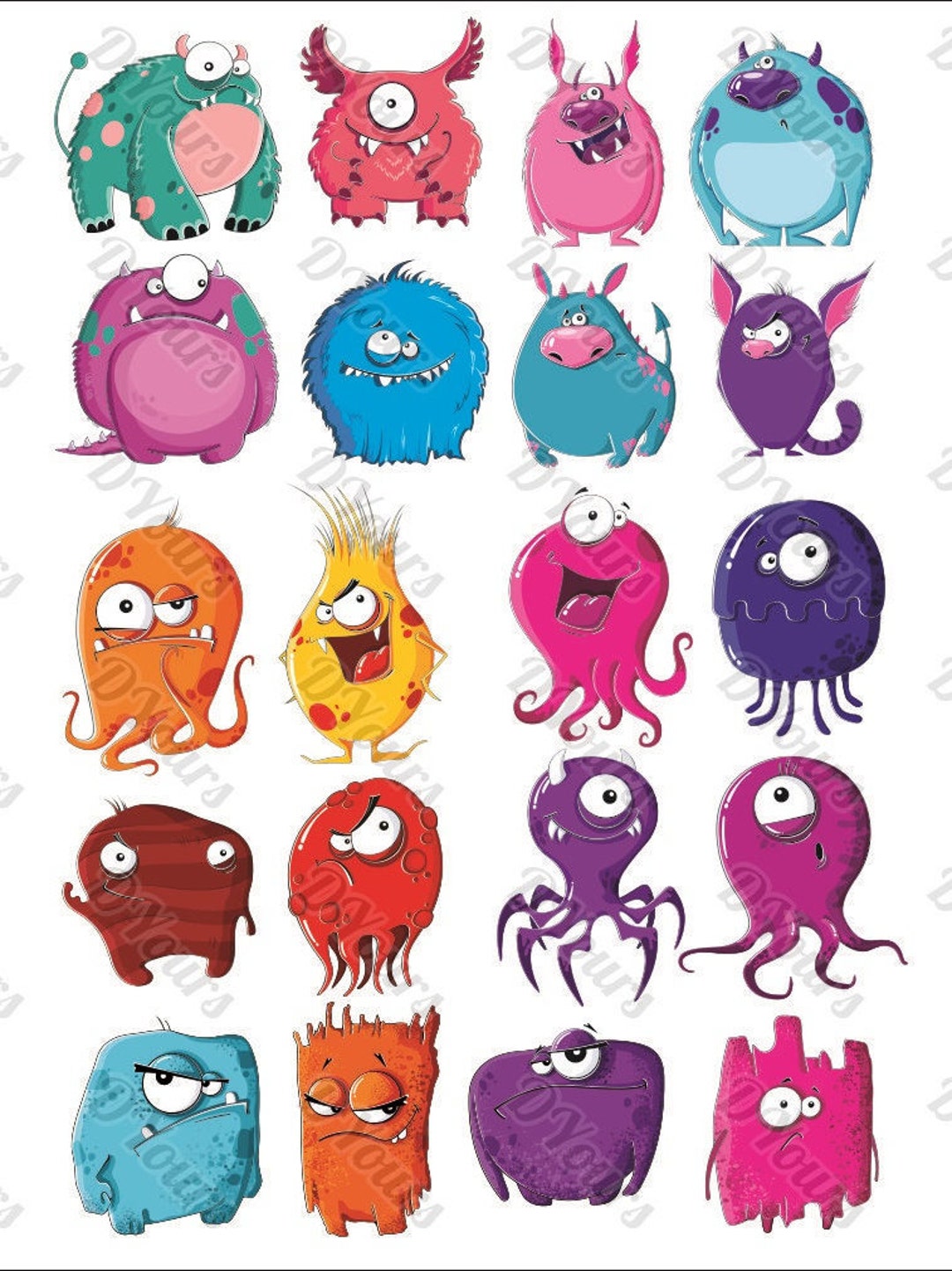 Cartoon Monsters Funny Svg Cdr Ai Pdf Jpg Vector - Etsy Cartoon Monsters Funny Svg Cdr Ai Pdf Jpg Vector - Etsy