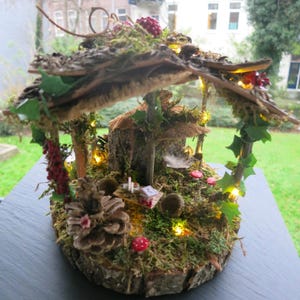 Verzaubertes Feenhaus, Home Dekor, Feen Möbel, Märchen, Unikat, Einzigartiges Geschenk