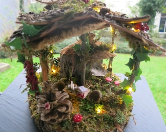 Enchanted Fairy House, Home Decor, Fairy Furniture, Fairytale, One-of-a-kind, Unique Gift