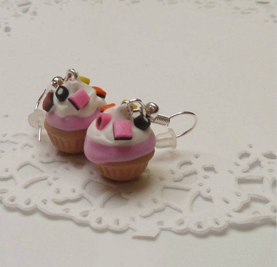 English Liquorice Cupcakes Earrings English Liquorice Cupcakes Earrings