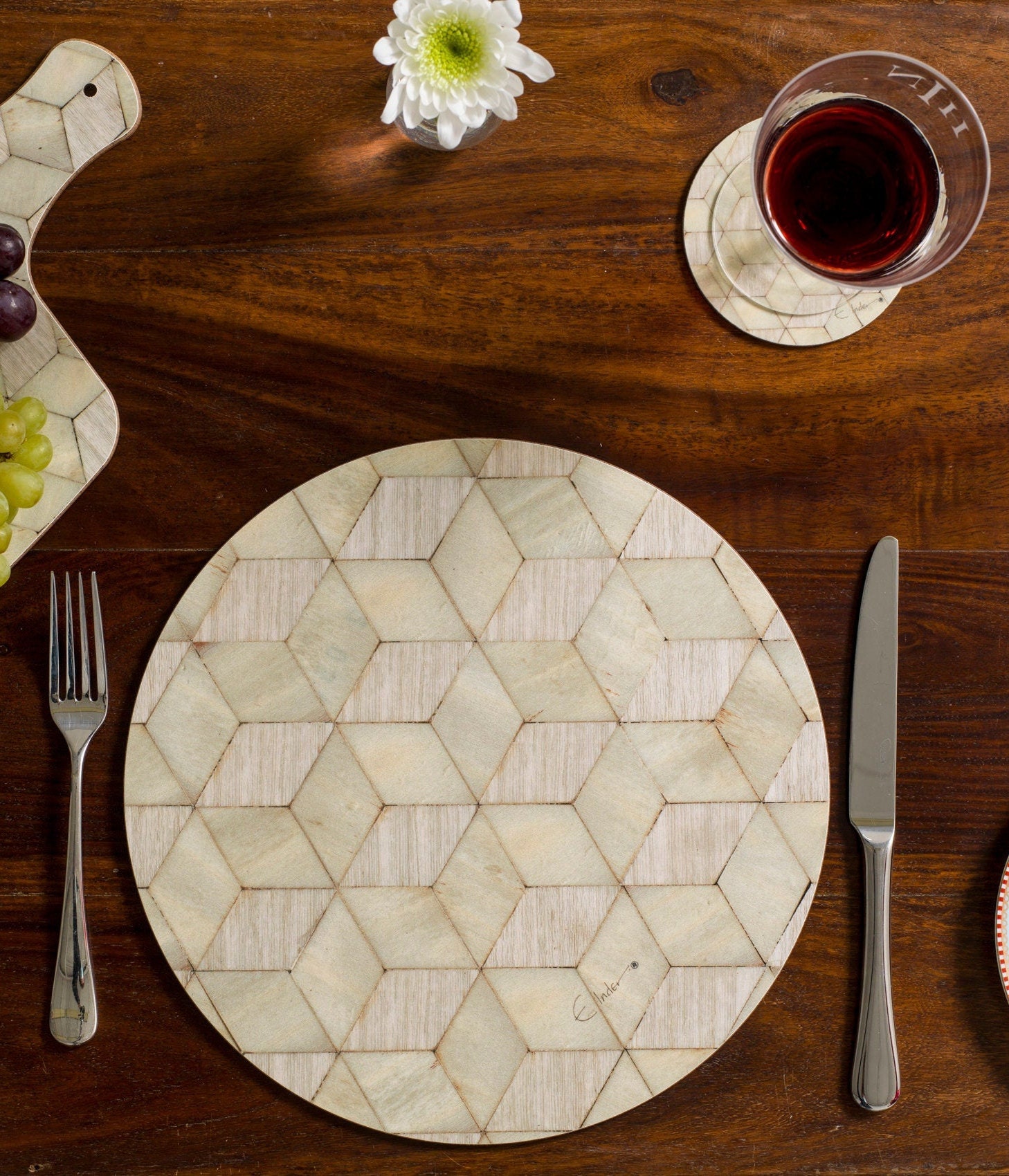 6 Elegant placemats of the highest quality. Hollywood Regency Etsy