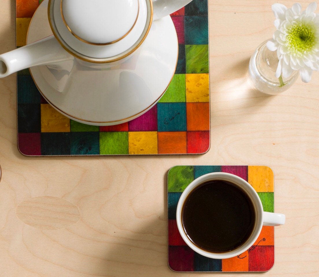 Teapot Stand or Coffee Pot Stand in Heat Proof Melamine. From Etsy UK