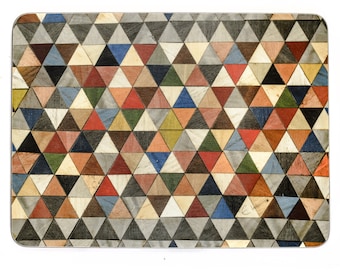 Boho Mosaic Melamine and Wood Chopping Board: Harlequin Design