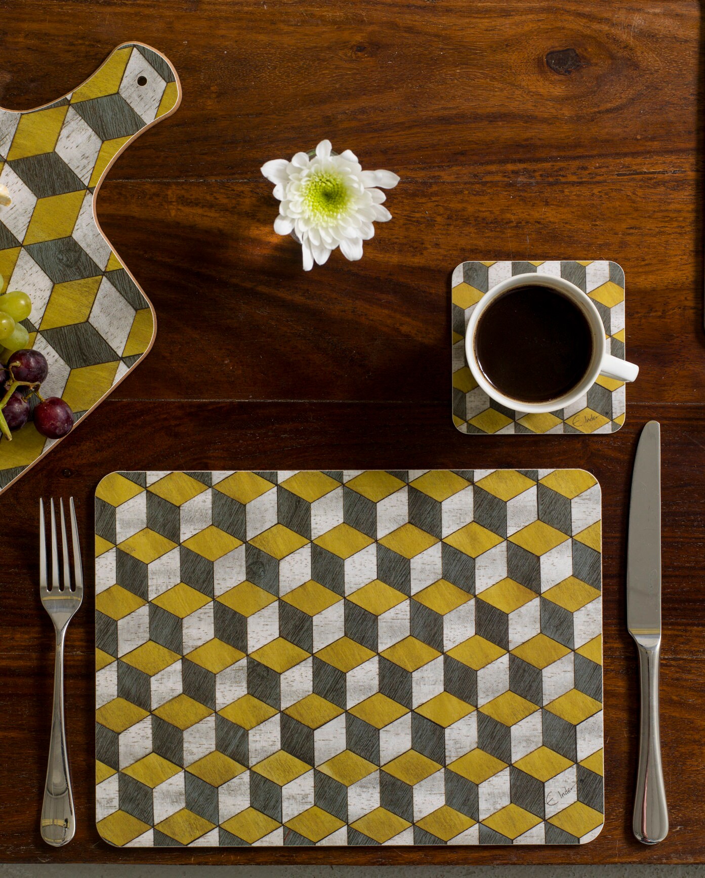 Retro placemats of the highest quality. Mid Century style. Etsy