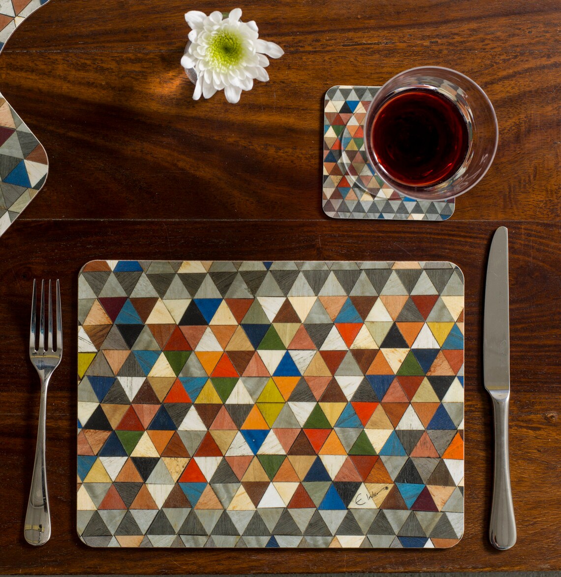 12 Beautiful Placemats and Coasters Set of the highest Etsy