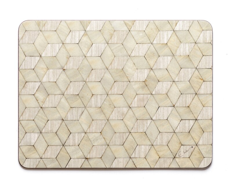160 Degrees Table Mats 382 X 292 X 4 8mm 4 Or 6 Melamine Heat Resistant