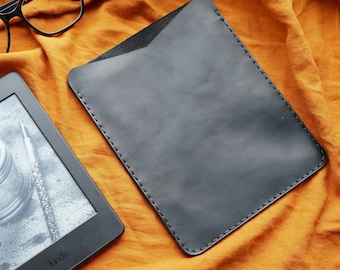 Leather case Kindle Paperwhite Voyage Oasis Kobo, leather Kindle sleeve, paperwhite 2021 case, Kindle slip case, gift for reader