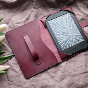 Custodia Kindle Paperwhite 11a e 12a generazione, custodia in pelle per Kindle, custodia Paperwhite 7a generazione, custodia per Kindle con cinturino da polso, custodia in pelle per Kindle 7"