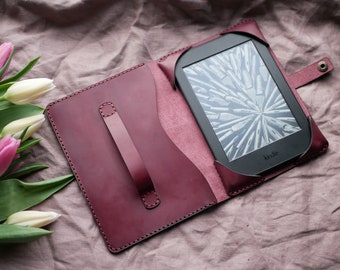 Kindle paperwhite case 11th gen, Leather Kindle case, paperwhite case 7th, kindle case with hand strap, Kindle Paperwhite leather cover