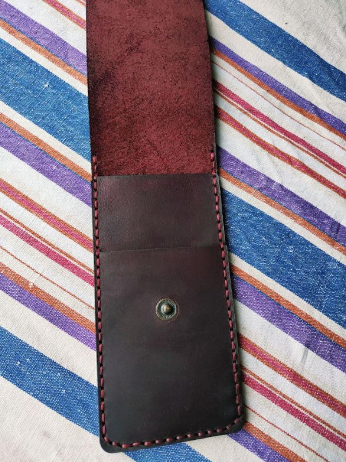 Leather organizer edc pocket organizer Leather Manicure Etsy