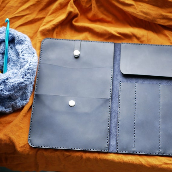 Leather Knitting Organizer, Leather Knitting Needle Case, Knit