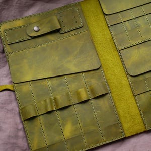 Leder Etui für Stricknadeln, Häkelnadel Etui, Strick Organizer, Rundstrick Etui, Strick Geschenk, Weihnachtsgeschenk