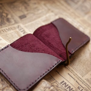 Leather money clips for men, Personalized leather wallet, Engraved Money Clip, gift for men/woman
