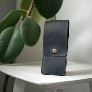 Leather organizer, Minimalist Tool Cover Personalized, Leather Manicure Case, Organizer for tools, Embroidery Leather Scissor Case