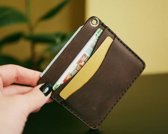 Leather Card Holder Wallet: Minimalist Pocket Wallet