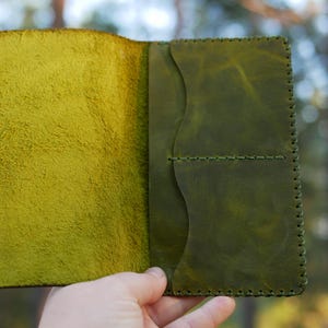 Leather cash sleeve,  Slim wallet women, Cash envelope, Personalized bifold card wallet,