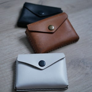Porta carte in pelle, portamonete portafoglio compatto, portafogli per carte in pelle da uomo, porta carte sottile, regali per il fidanzato