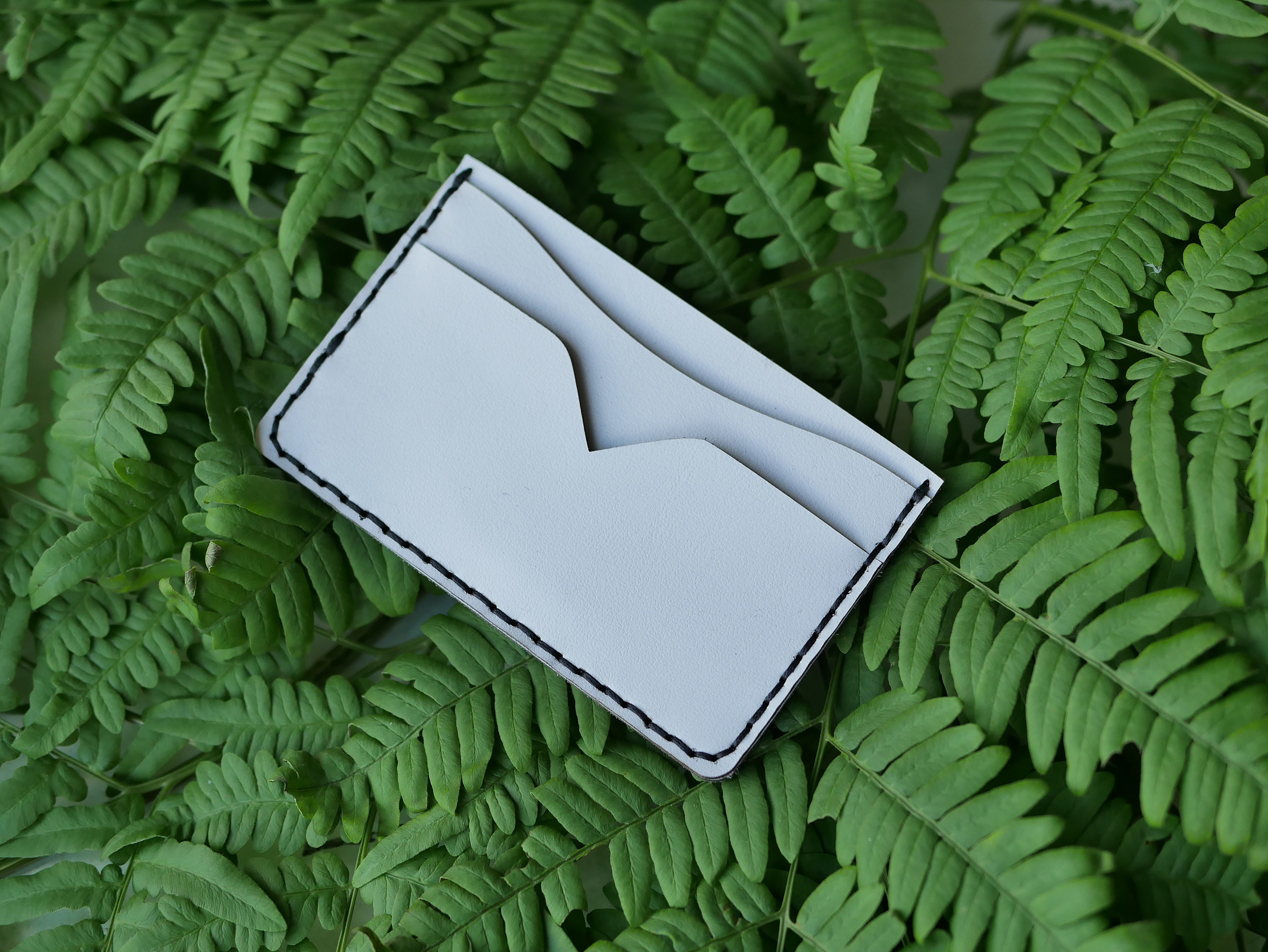 Slim Card Holder Personalized Leather Card Holder Front Etsy