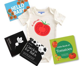 Tomato Baby Shower Gift Set: Personalized Foodie Bundle for Newborns