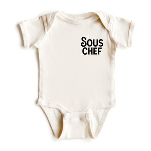 Sous Chef | Snack lovers & Chef Baby Shower Gift, Cute Infant Jumper, Gender Neutral Kid, Toddler, Modern Youth T-Shirt