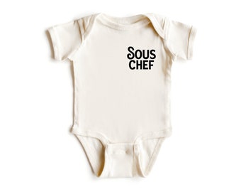 Sous Chef | Snack lovers & Chef Baby Shower Gift, Cute Infant Jumper, Gender Neutral Kid, Toddler, Modern Youth T-Shirt