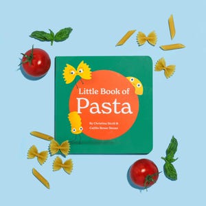 Little Book of Pasta Exploration of Italian Noodle Shapes Read Fun Facts & Phonics Board Book for Baby 0-12 Months Toddler Ages 1-4