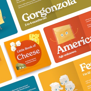 Little Book of Cheese Board Book of Poems for Lunchtime Read Fun Italian Foodie Facts Baby Stories 0-12 Months, Toddler Ages 1-4 image 2