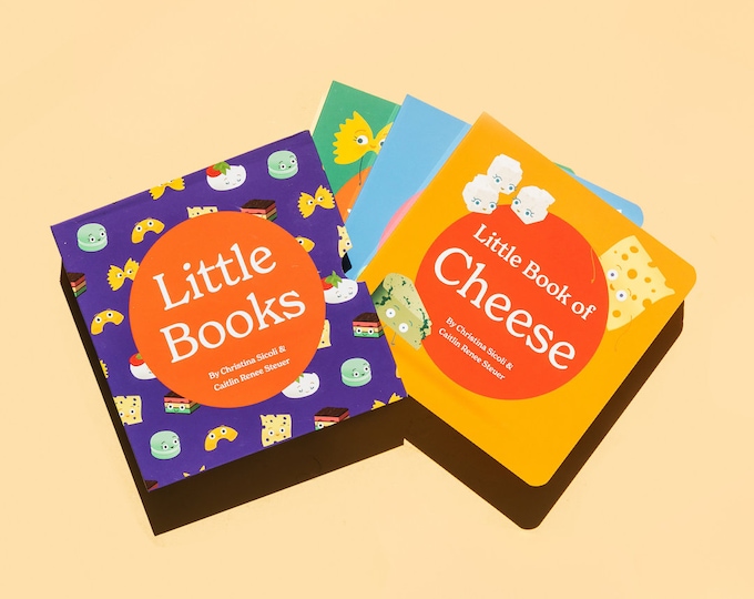 Little Books Cullinary Collection | 3 Kids Board Book Set | Italian Pasta Bakery Cookies Artisan Cheese