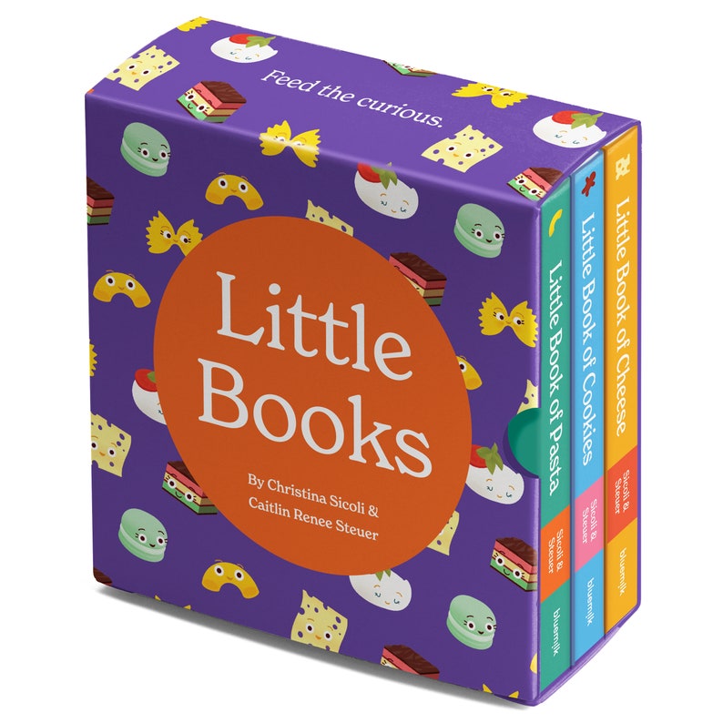 Little Book of Cheese Board Book of Poems for Lunchtime Read Fun Italian Foodie Facts Baby Stories 0-12 Months, Toddler Ages 1-4 Little Books Box Set