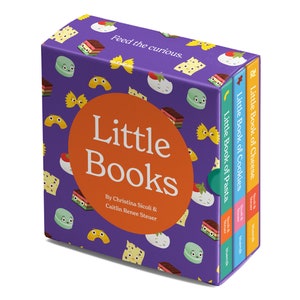 Collection Little Books Ensemble de 3 livres sur panneau pour les futurs gourmets Pâtes italiennes Boulangerie Biscuits Livre sur le fromage artisanal Baby shower Cadeau pour tout-petit image 1